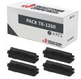 Compatible Pack 4x Kyocera TK1260 Negro