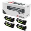 Compatible PACK 4X LEXMARK MS510 / MS610