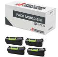 Compatible Pack 4x Lexmark MS810 / MS811 / MS812 (25k) 52D2H00 / 522H