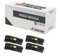 Compatible Pack 4x Lexmark MX310 / MX410 / MX510 / MX511 / MX611 Negro