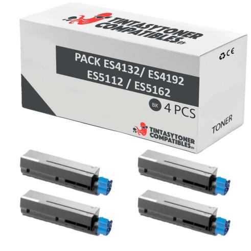Compatible Pack 4x OKI ES4132 / ES4192 / ES5112 / ES5162