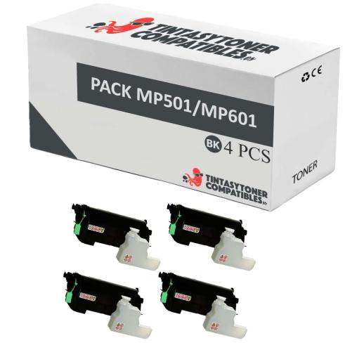 Compatible Pack 4x Ricoh Aficio MP501 / MP601
