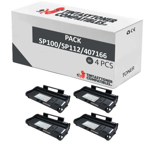 Compatible Pack 4x Ricoh Aficio SP 100 / SP 112
