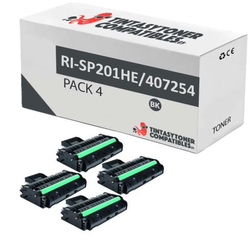 Compatible Pack 4x Ricoh Aficio SP 200 / 201 / 203 / 204 / 211 / 212 / 213