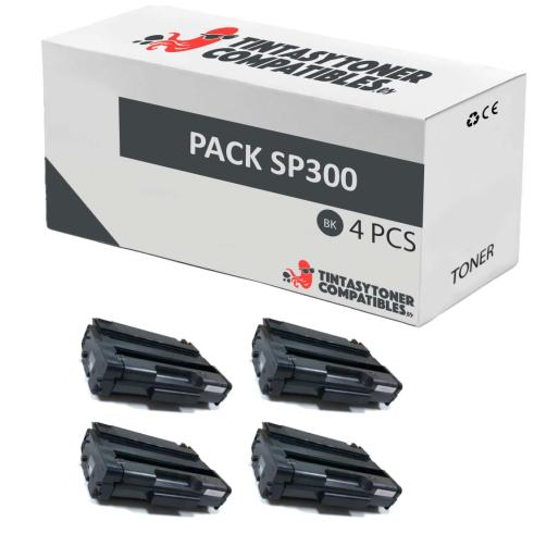 Compatible Pack 4x Ricoh Aficio SP 300