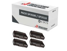 Compatible Pack 4x Ricoh Aficio SP 3500 / SP 3510