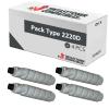Compatible Pack 4x Ricoh Type 2220D