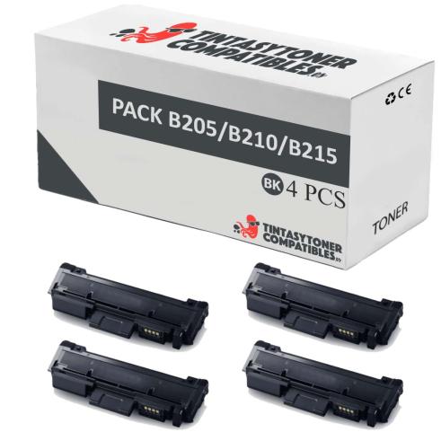 Compatible Pack 4x Xerox B205 / B210 / B215 Negro