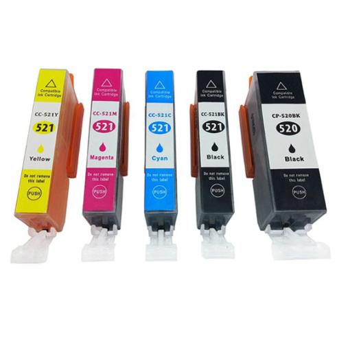 Compatible Pack 5 x Canon PGI 520 CLI 521