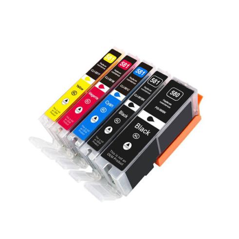 Compatible Pack 5 X Canon PGI 580 CLI 581 XXL