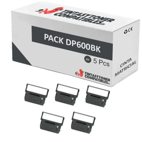 Compatible Pack 5x Cinta Matricial CITIZEN DP600 Negro