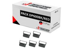 Compatible Pack 5x Cinta Matricial CITIZEN DP600 Negro/Rojo