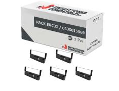 Compatible PACK 5X Cinta Matricial EPSON ERC31 Negro