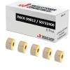 Compatible PACK 5X DYMO LABELWRITER 99012 Etiquetas de Dirección Grandes de Papel Térmico