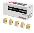 Compatible PACK 5X DYMO LABELWRITER 99012 Etiquetas de Dirección Grandes de Papel Térmico