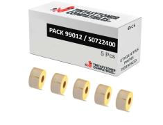 Compatible PACK 5X DYMO LABELWRITER 99012 Etiquetas de Dirección Grandes de Papel Térmico