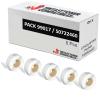 Compatible PACK 5X DYMO LABELWRITER 99017 Etiquetas para Carpetas de Papel Térmico