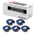 Compatible PACK 5X Dymo LetraTag S0721610/S0721660 Negro / Blanco