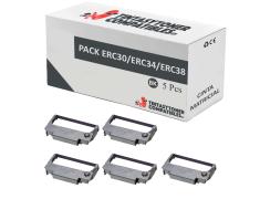 Compatible PACK 5X Epson ERC30 ERC34 ERC38 Negro