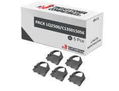 Compatible Pack 5x Epson LQ-2500 Cinta Matricial Negra