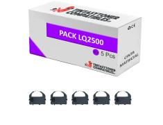 Compatible Pack 5x Epson LQ-2500 Cinta Matricial Purpura