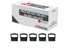 Compatible Pack 5x OKI ML120 / ML182 / ML280 / ML3320 Negra Cinta Matricial