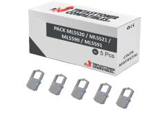 Compatible Pack 5x OKI ML5520 / ML5521 / ML5590 / ML5591 Negra Cinta Matricial
