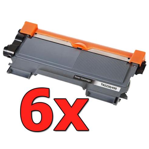 Compatible Pack 6 x BROTHER TN-2220