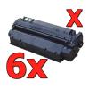 Compatible Pack 6 x HP C7115X Negro