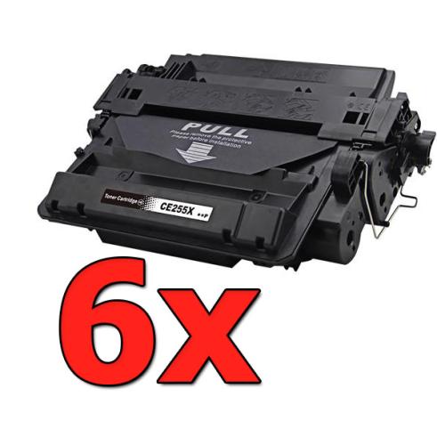 Compatible Pack 6 x HP CE255X Premium