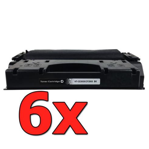 Compatible Pack 6 x HP CE505X Premium