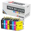 Compatible Pack 8 x Brother LC-123 Premium