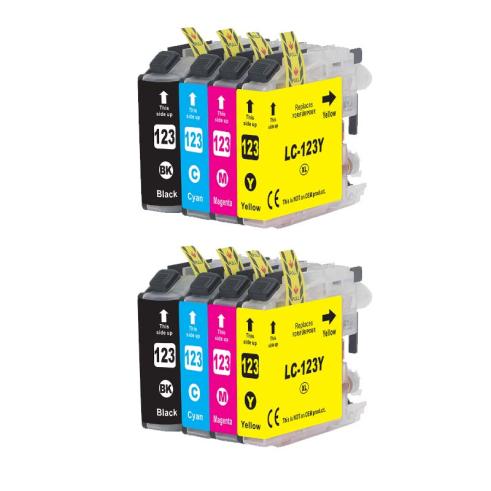 Compatible Pack 8 x Brother LC-123 Premium