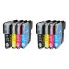 Compatible Pack 8 x Brother LC1100 / LC980