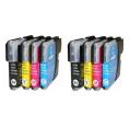 Compatible Pack 8 x Brother LC1100 / LC980