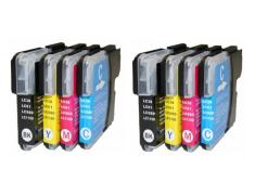 Compatible Pack 8 x Brother LC1100 / LC980