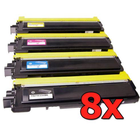 Compatible Pack 8 x BrotherTN-230 TN-210