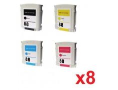 Compatible Pack 8 x HP 88 XL Remanufacturado