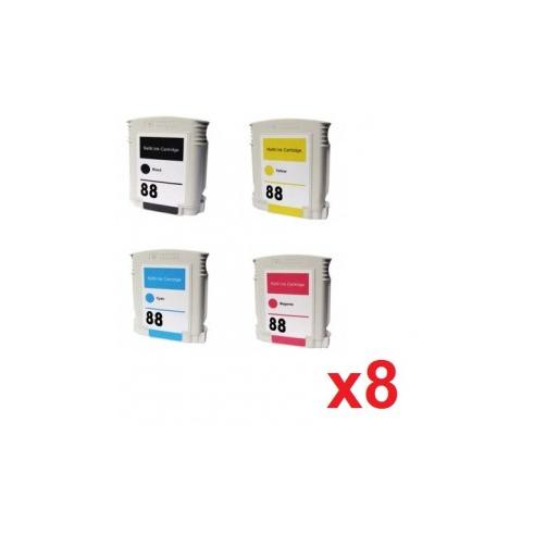 Compatible Pack 8 x HP 88 XL Remanufacturado