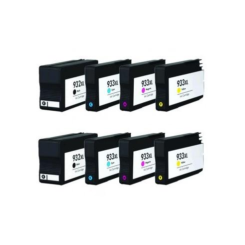Compatible Pack 8 x HP 932 XL Y 933 XL