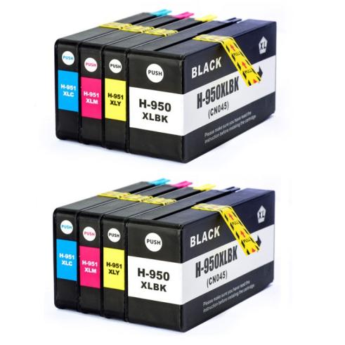 Compatible Pack 8 x HP 950 XL Y 951 XL