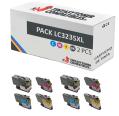 Compatible Pack 8x Brother LC3235 XL / LC3233