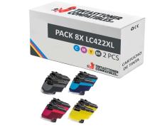 Compatible Pack 8x Brother LC422XL