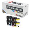 Compatible Pack 8x Brother LC424