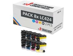 Compatible Pack 8x Brother LC424