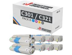 Compatible Pack 8x OKI C301 / C321