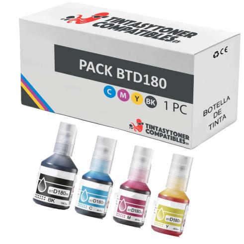 Compatible PACK Brother BTD180 Botella de Tinta