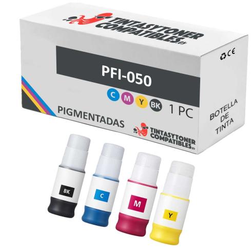 Compatible PACK Canon PFI050 Botellas de Tinta Pigmentada