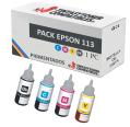 Compatible PACK Epson 113 Botellas de Tinta Pigmentada