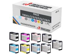 Compatible PACK Epson T8501/2/3/4/5/6/7/8/9 de TInta Pigmentada
